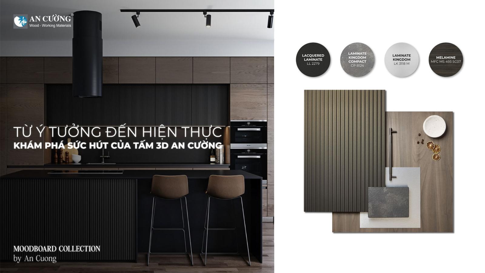 Tấm Trang Trí Hiệu Ứng 3D An Cường Nghệ Thuật chính hãng An Cường